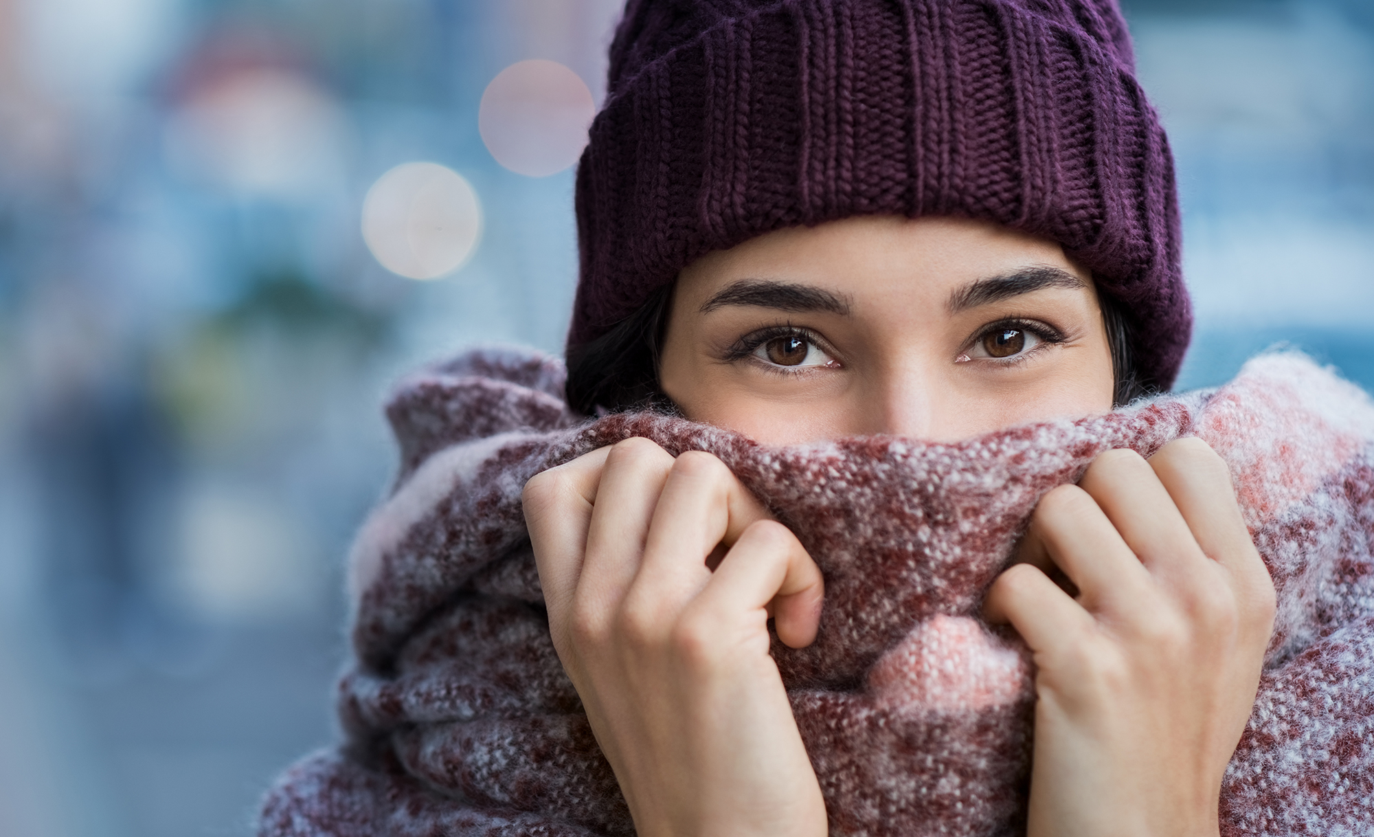 Woman feeling cold in winter; weather the cold Prepare Yourself for Cooler Temperatures
