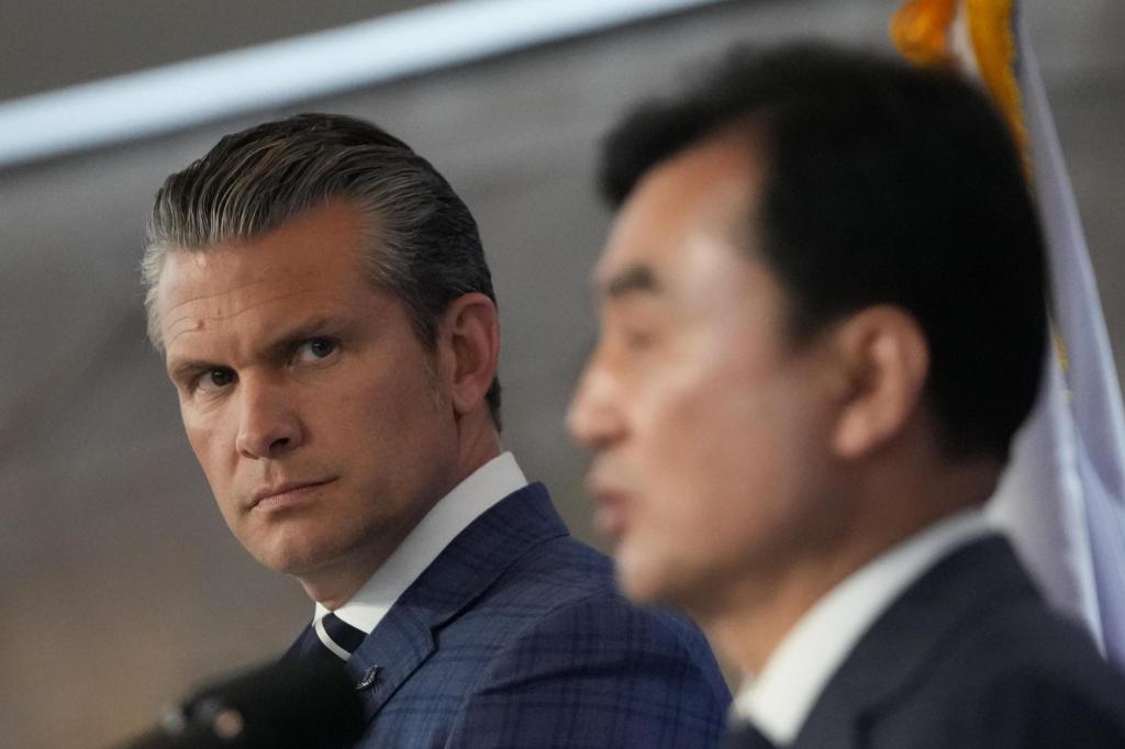 Hegseth elogia os planos da Coreia do Sul de aumentar seus gastos militares