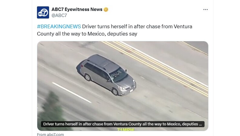 Mulher presa, suspeita de liderar a polícia em 4 condados em perseguição ao México e depois retornar aos EUA – Daily News